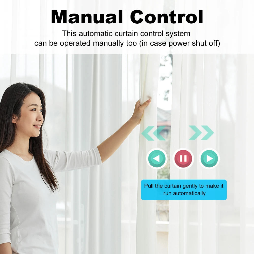 Tuya 155mm Zigbee/WiFi Curtain Motor