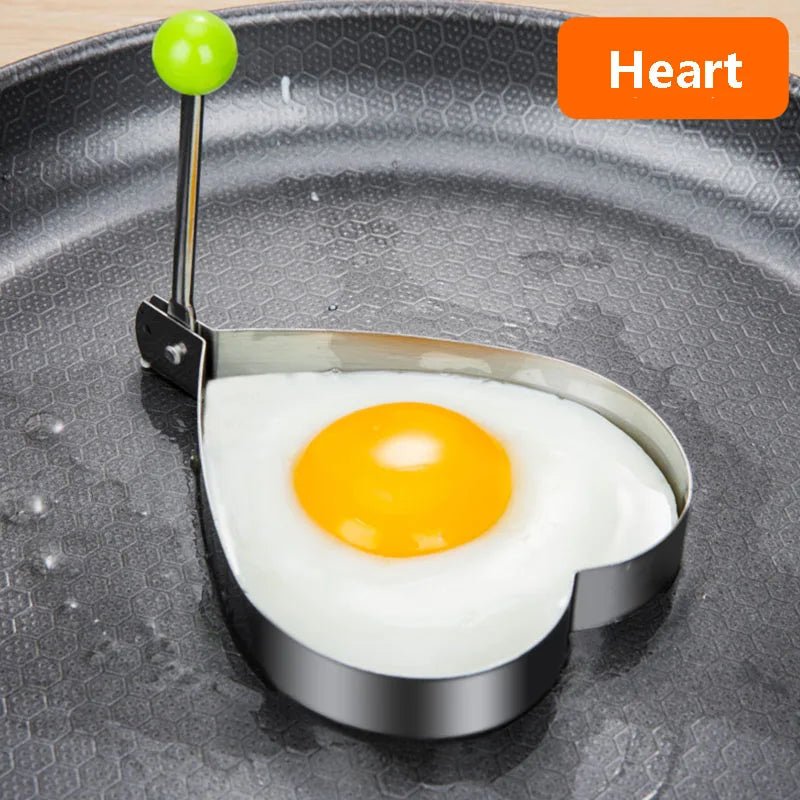 Stainless Steel Heart-Shaped Egg & Pancake Mold