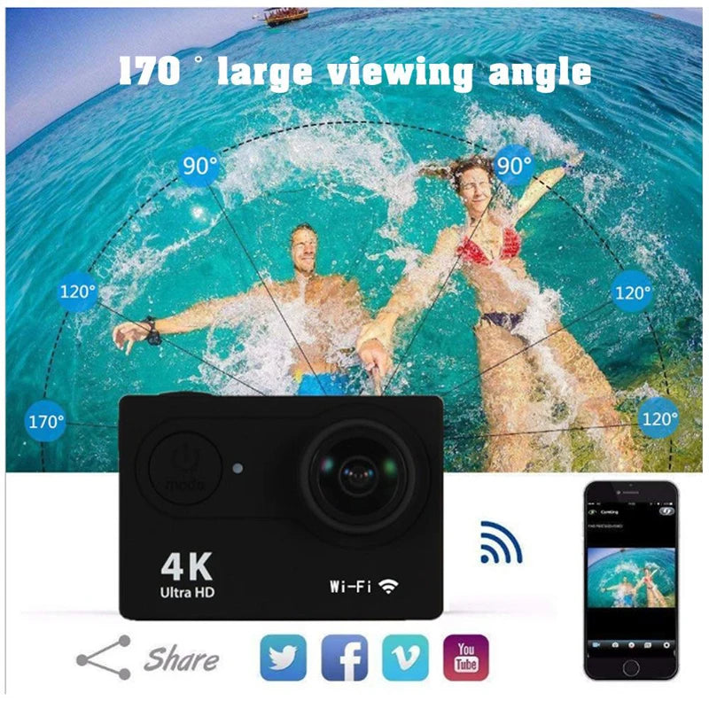 4K Waterproof Sports Action Camera