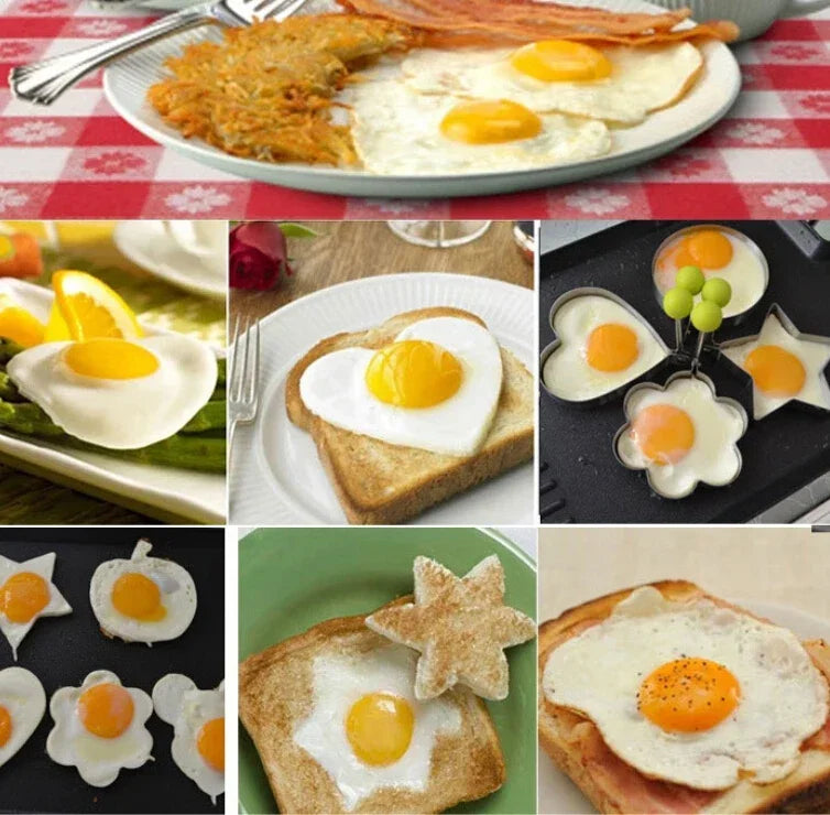 Stainless Steel Heart-Shaped Egg & Pancake Mold
