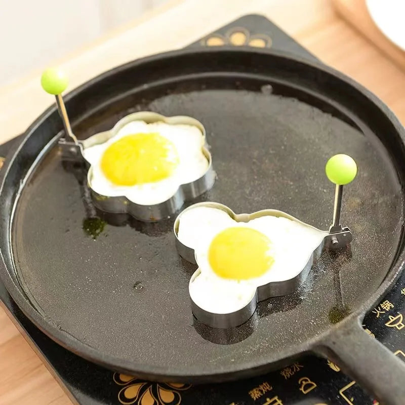 Stainless Steel Heart-Shaped Egg & Pancake Mold