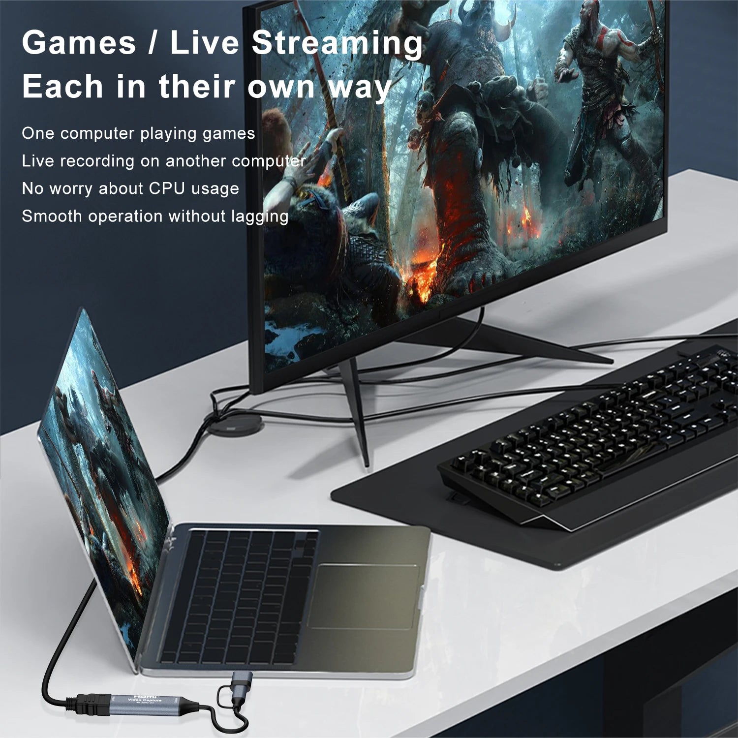2-in-1 USB Type-C HDMI Capture Card
