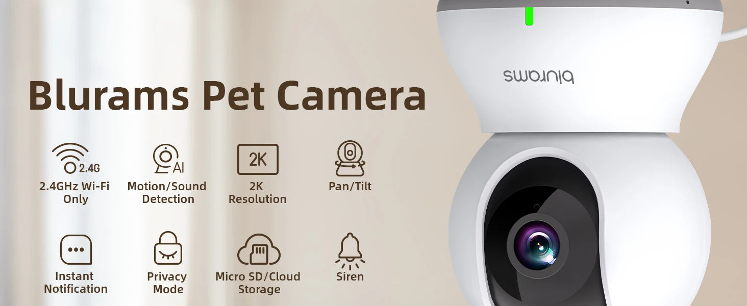 Blurams 2K 360° Indoor WiFi Camera
