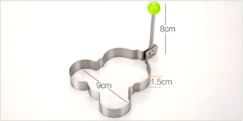 Stainless Steel Heart-Shaped Egg & Pancake Mold