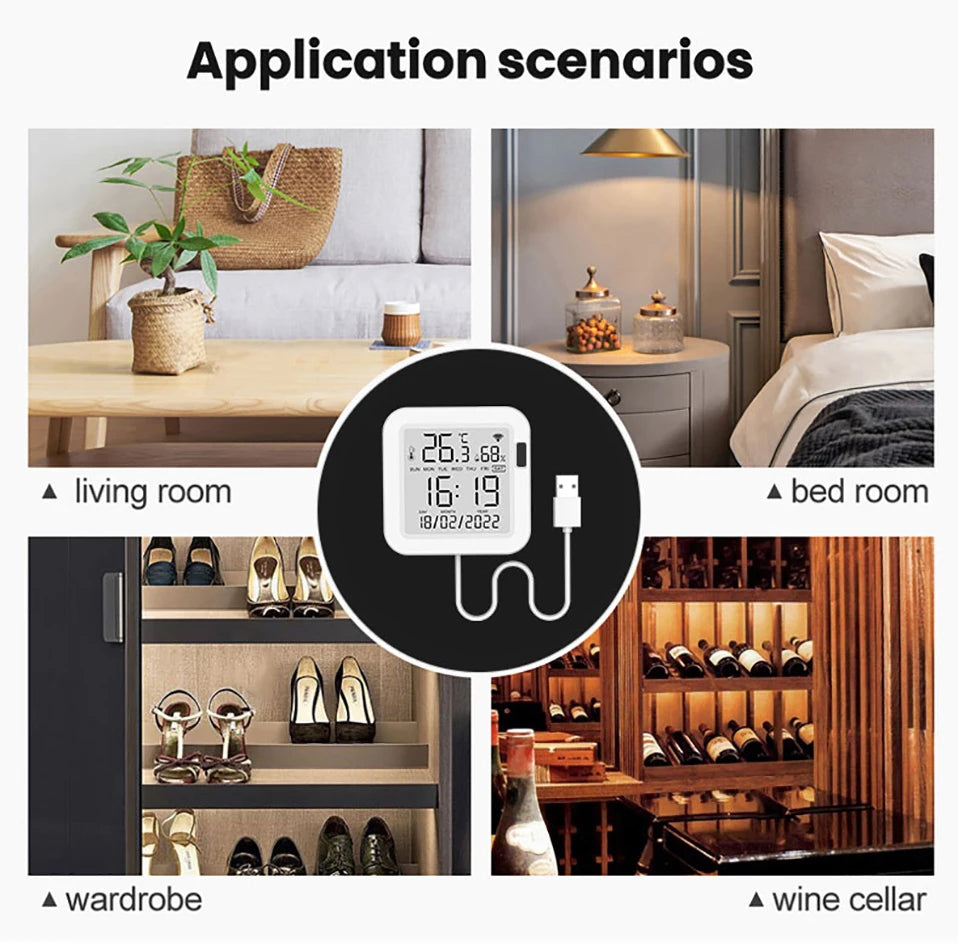 Tuya WiFi Smart Temp & Humidity Sensor