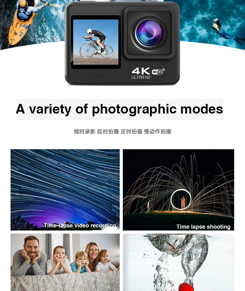 4K Ultra HD Waterproof Action Camera