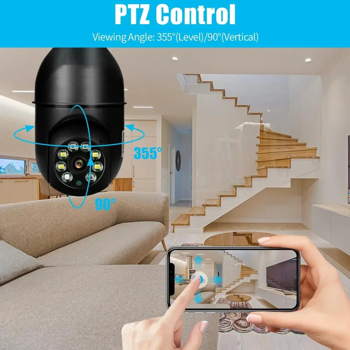 Tuya 5MP E27 Bulb Security Camera