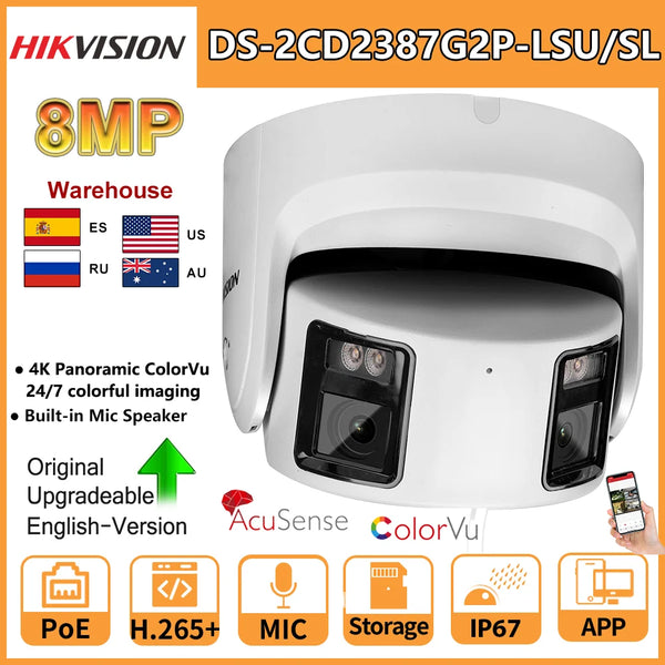 Hikvision 8MP ColorVu Panoramic Turret Camera