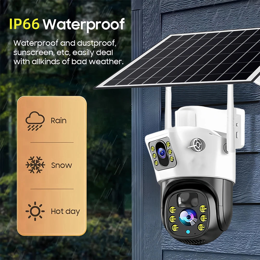 8MP 4K 4G Solar Security Camera