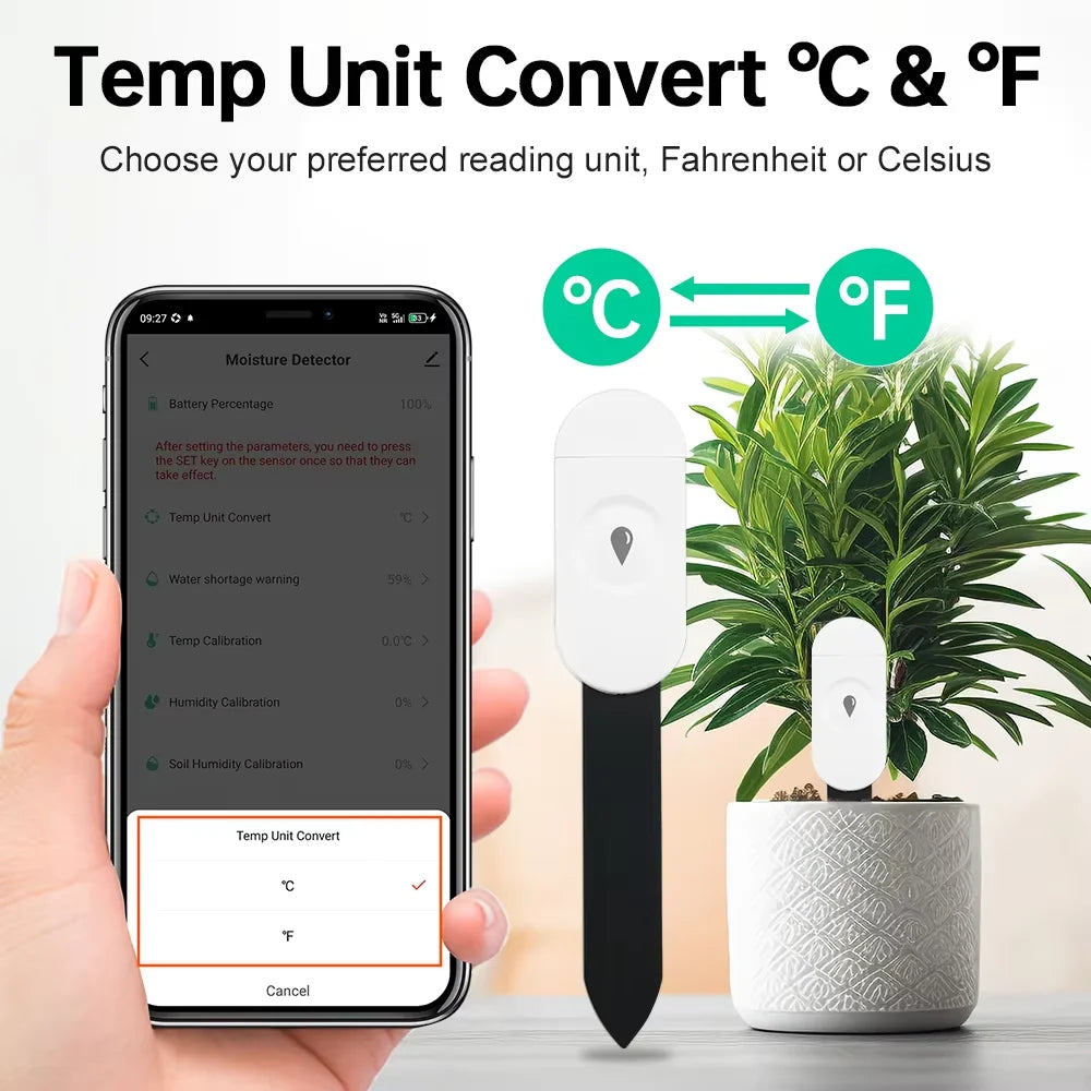 Tuya ZigBee Soil Moisture & Temp Sensor