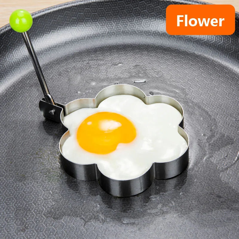 Stainless Steel Heart-Shaped Egg & Pancake Mold