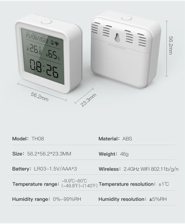 Tuya WiFi Temperature & Humidity Sensor