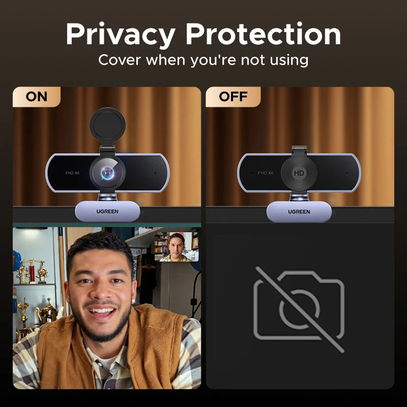 UGREEN 8MP 4K FHD Webcam