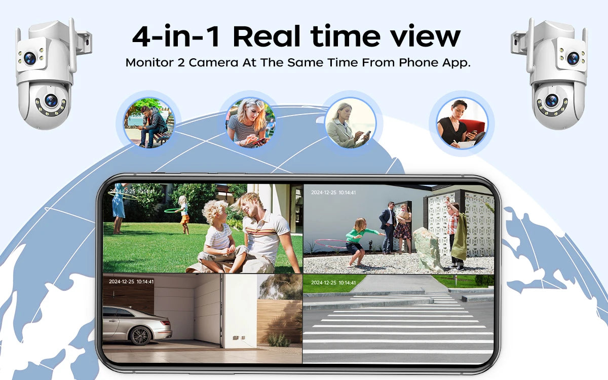 Jooan 4K 8MP WiFi PTZ Outdoor Camera