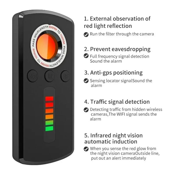 Hidden Camera & Spy Detector – Professional Anti-Spy Gadget