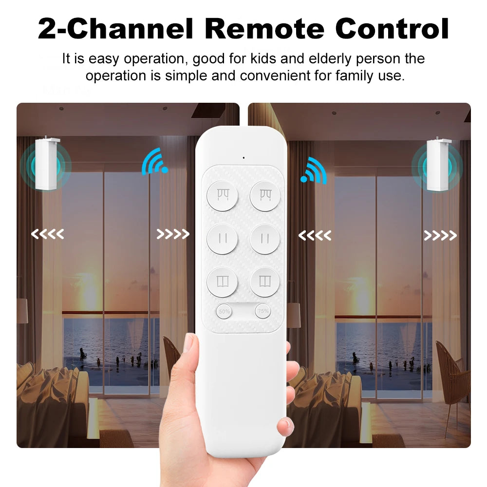 Tuya 155mm Zigbee/WiFi Curtain Motor