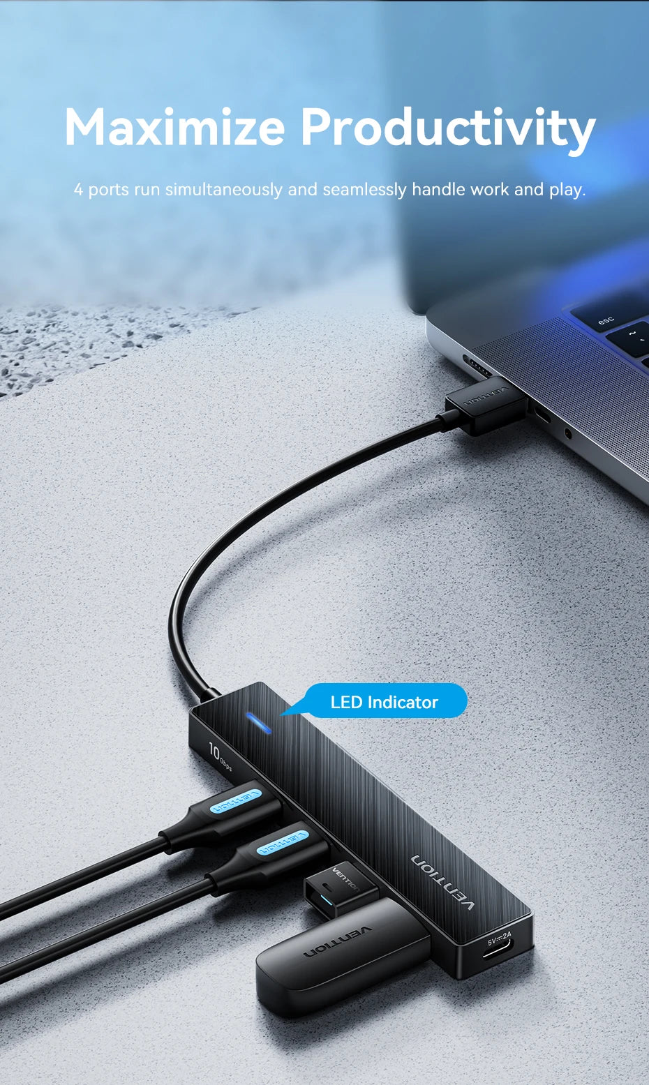 Vention 4-Port USB 3.2 Hub