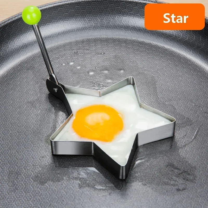 Stainless Steel Heart-Shaped Egg & Pancake Mold