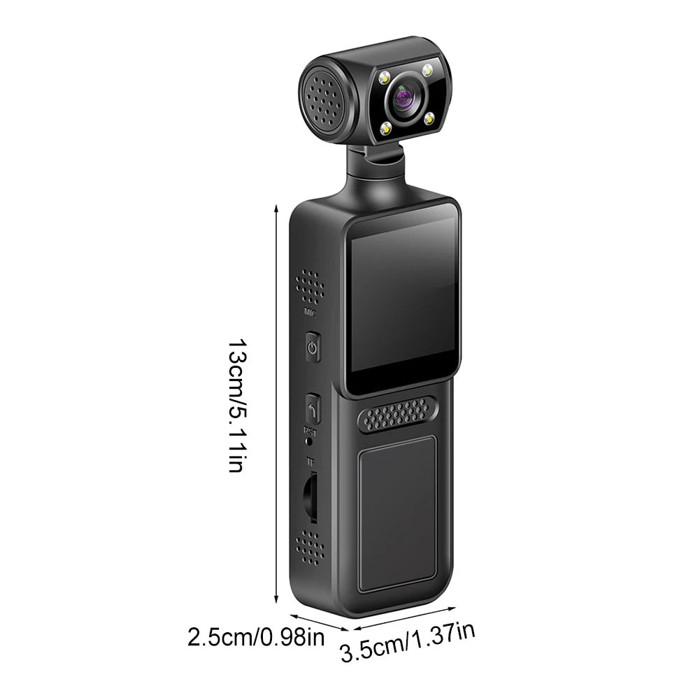 4K Wearable Body Camera with Night Vision