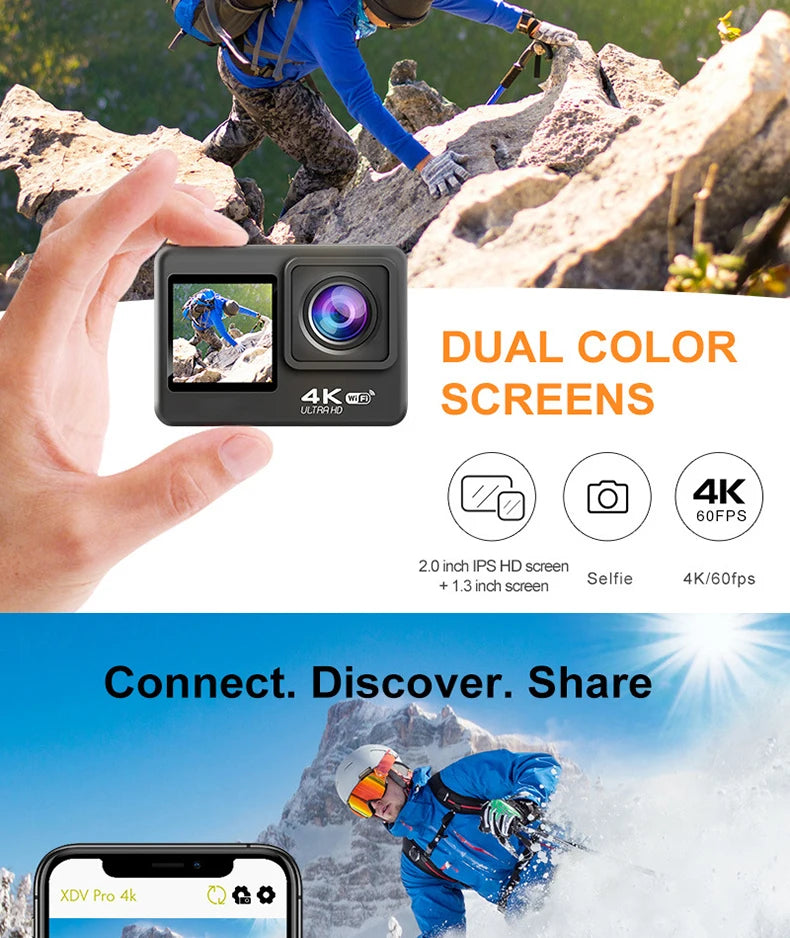 4K Ultra HD Waterproof Action Camera