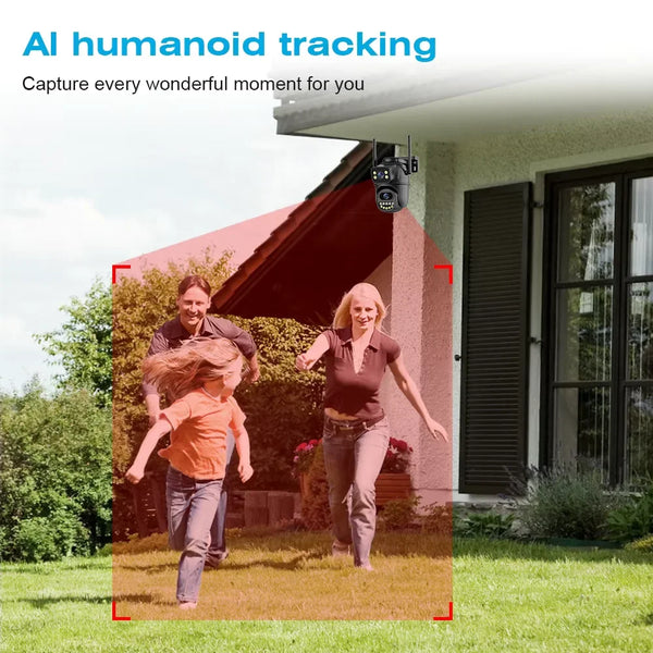 4K 8MP Dual Lens WiFi PTZ Camera