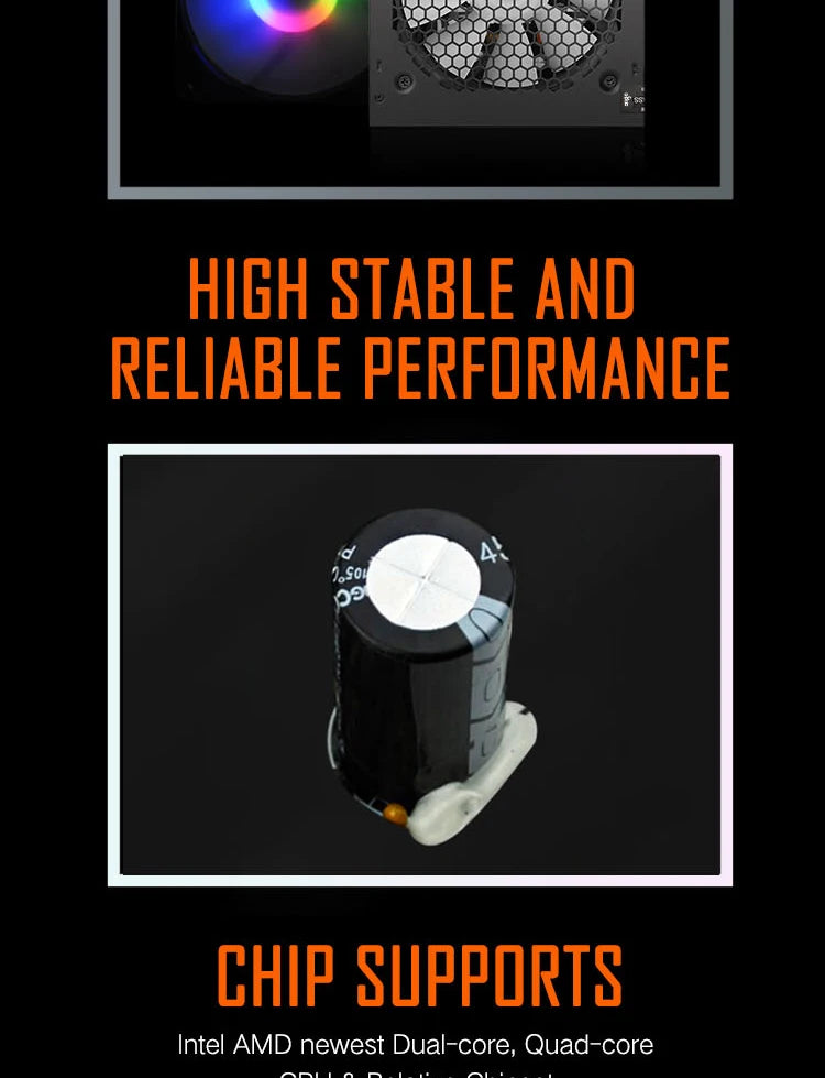 Aigo AK RGB Gaming PC Power Supply