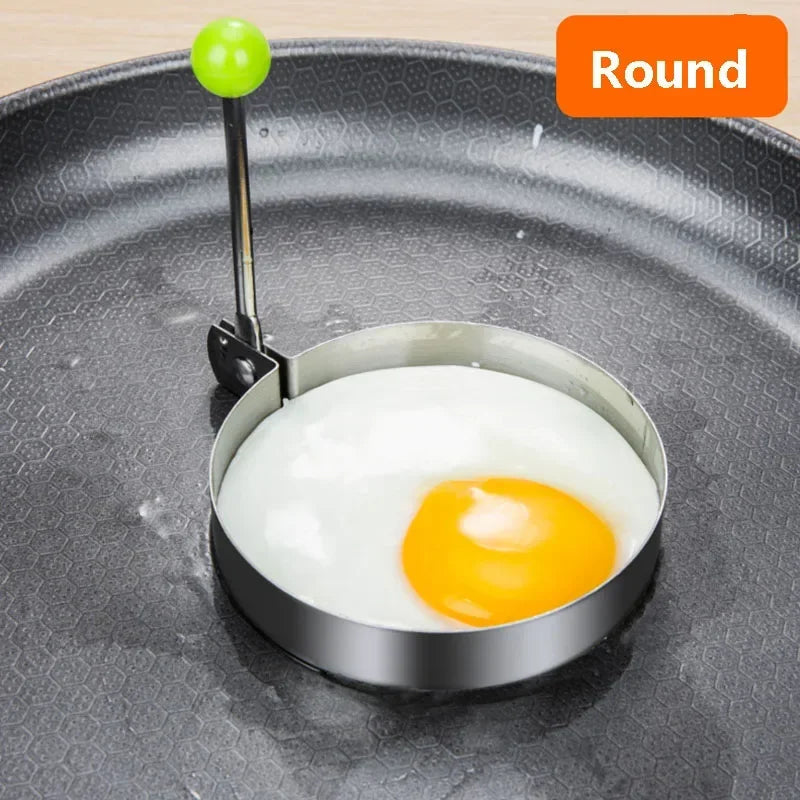 Stainless Steel Heart-Shaped Egg & Pancake Mold