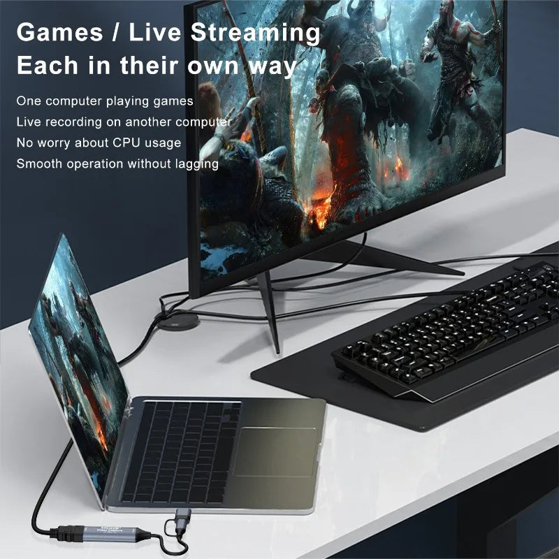 2-in-1 USB Type-C HDMI Capture Card