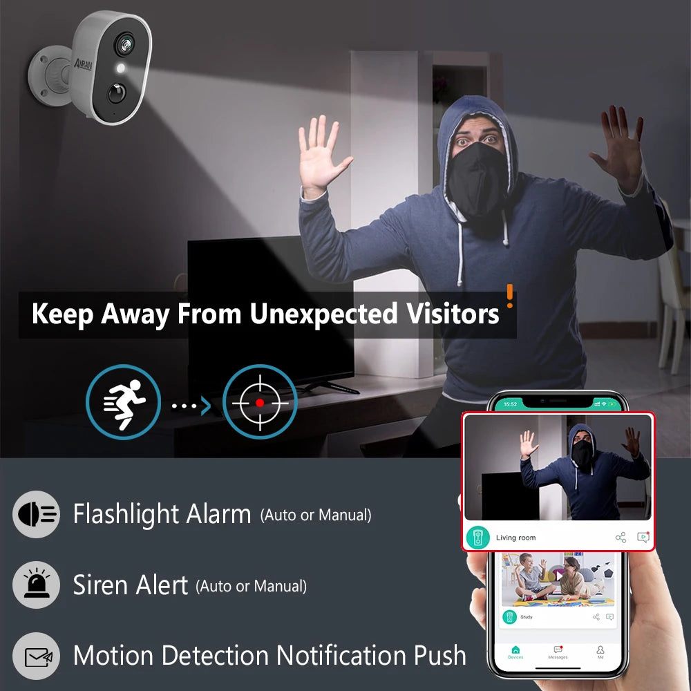 ANRAN 2K Wireless Security Camera