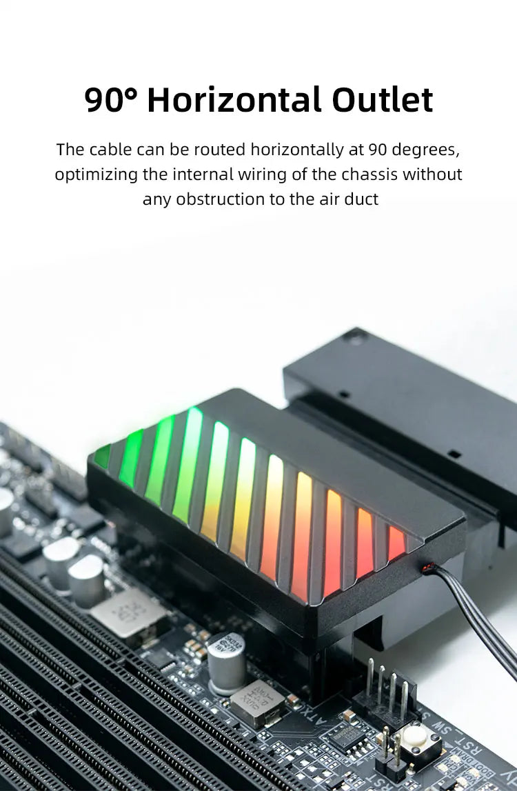 Teucer ATX 24Pin 90° ARGB Power Connector Adapter