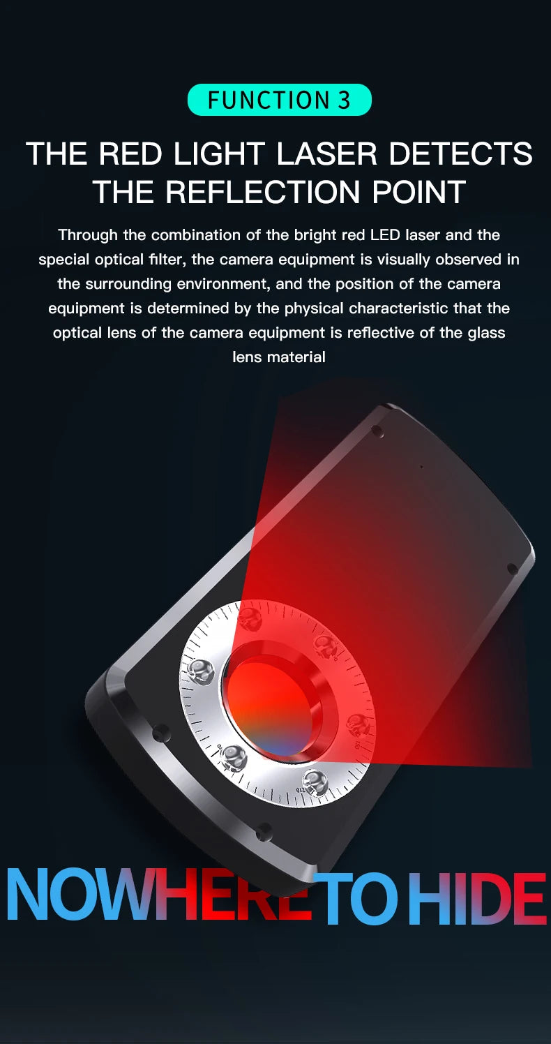 Hidden Camera & Spy Detector – Professional Anti-Spy Gadget