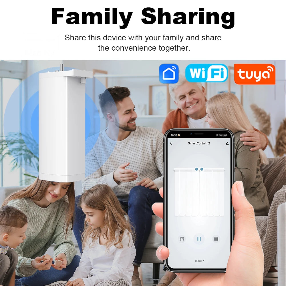 Tuya 155mm Zigbee/WiFi Curtain Motor