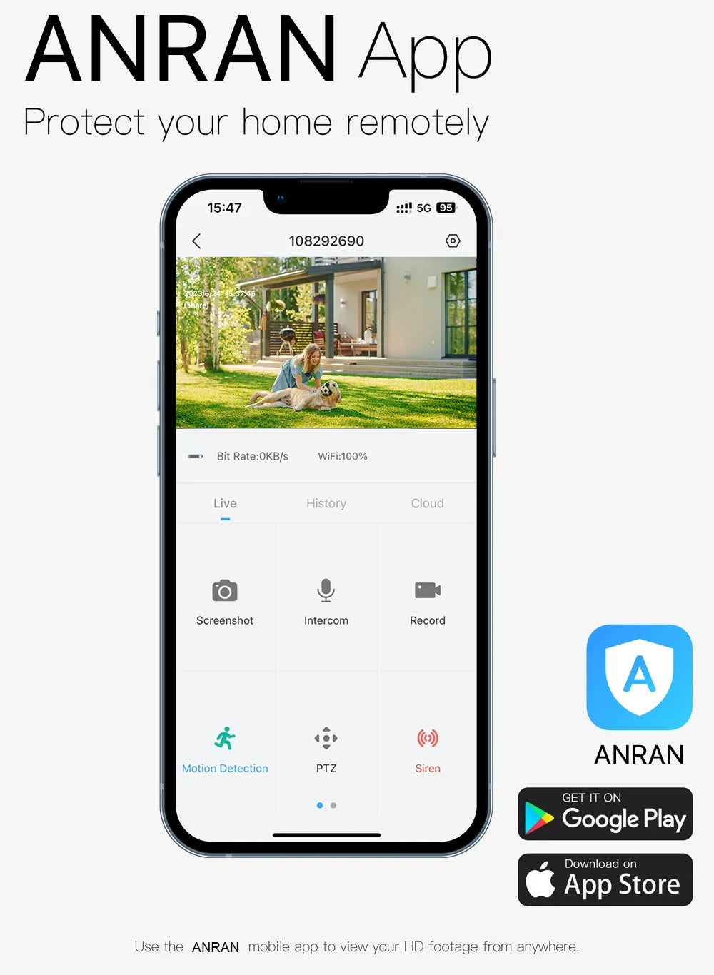ANRAN 2K Wireless Security Camera