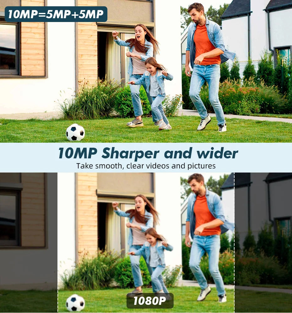 KERUI 10MP 5K Dual Lens WiFi PTZ Camera