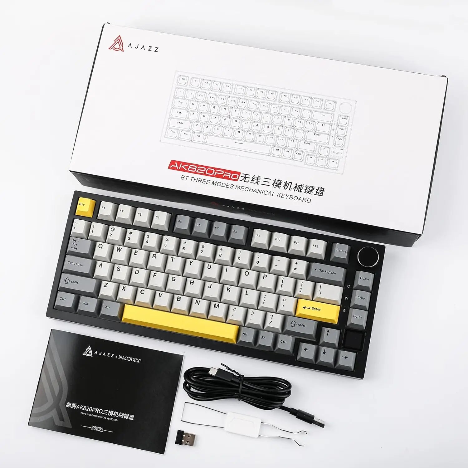 Ajazz AK820/AK820Pro Mechanical Gaming Keyboard